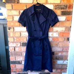 Ralph Lauren Black Label Navy Belted Dress with buttons & belt